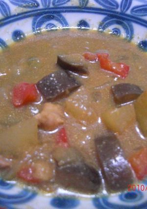 冬瓜となすの豆乳スープカレー-レシピのメイン写真