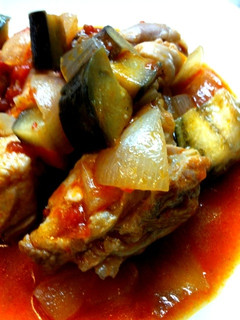 茄子と鶏肉のささっとトマト煮-レシピのメイン写真