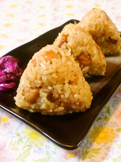 ✿照り焼き鶏むすび✿-レシピのメイン写真