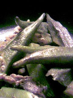 牛薄切り肉とオクラの煮物-レシピのメイン写真