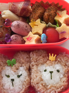 ★キャラ弁 ダッフィ&シェリーメイ★-レシピのメイン写真