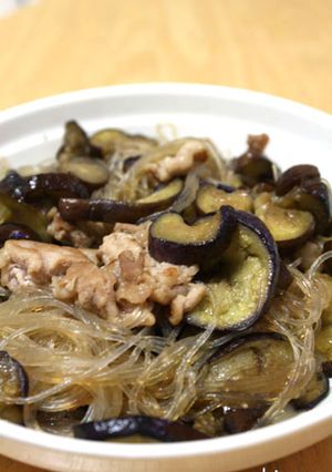 ☆ご飯のおともに☆ナスと春雨の甘辛炒め-レシピのメイン写真