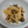 長いもとキノコのポン酢炒め!