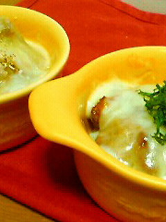 里芋の肉味噌チーズ焼き-レシピのメイン写真