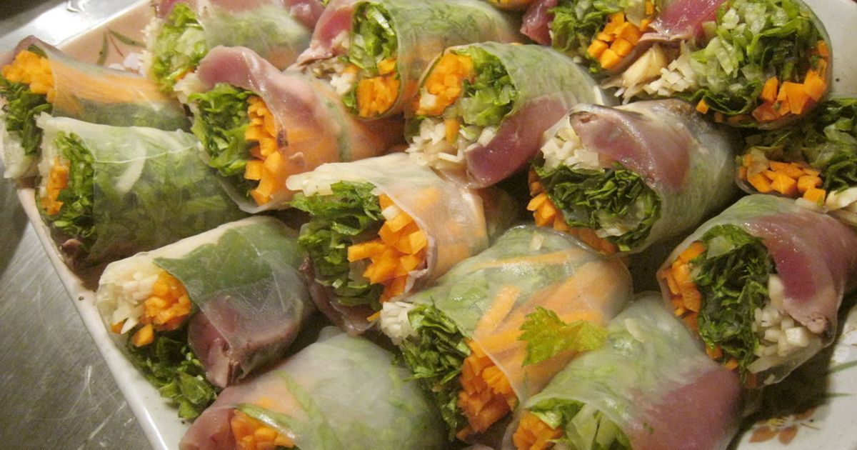 鰹の生春巻き&鰹の生春巻きエスニック風 by ワタミチ 【クックパッド