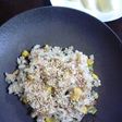 *食べ合せ*蓮根と青梗菜の炒飯