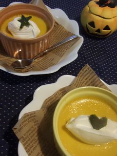 ミキサーで簡単★クリーミーかぼちゃプリン-レシピのメイン写真