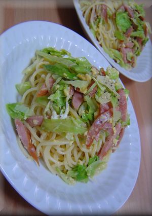 -ウィンナーとキャベ豆乳パスタ--レシピのメイン写真