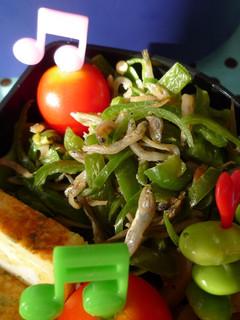 お弁当おかず☆じゃこピーマンのバター炒め-レシピのメイン写真
