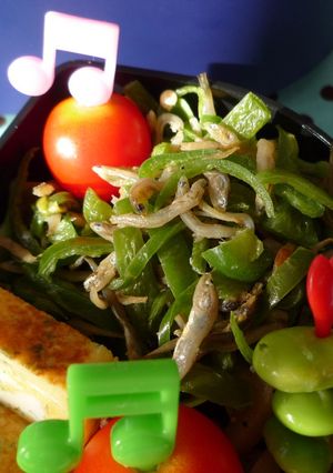 お弁当おかず☆じゃこピーマンのバター炒め-レシピのメイン写真