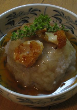 鶏ひき肉と蓮根の肉饅頭 ~青じそあんかけ-レシピのメイン写真