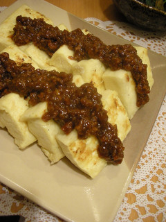 畑のステーキ♪肉味噌ソース♪-レシピのメイン写真