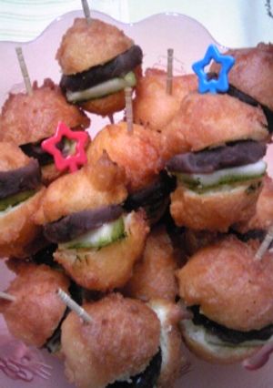 ハンバーガー！？→りんごあんドーナツ☆-レシピのメイン写真