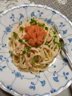 たらこスパゲティー~水切りヨーグルトで-レシピのメイン写真