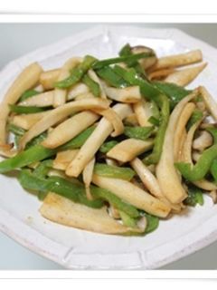 エリンギとピーマンのしょう油マヨ炒め-レシピのメイン写真
