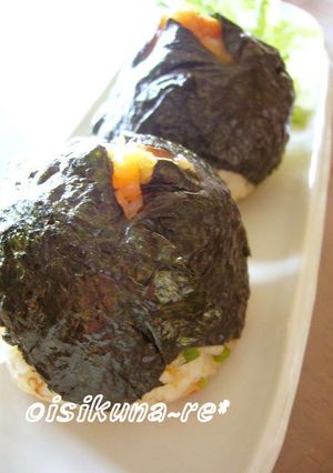 梅入り♡たぬき混ぜご飯おにぎり-レシピのメイン写真