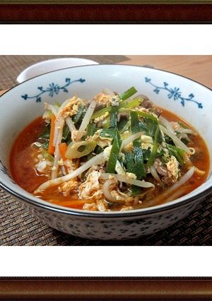 ♡韓国料理大好き★ユッケジャンクッパ♪♡-レシピのメイン写真