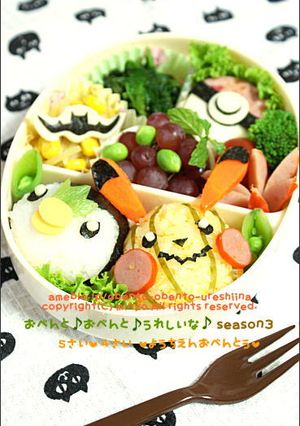 ピカチュウのハロウィン弁当＊キャラ弁-レシピのメイン写真