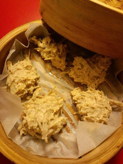 ごぼうと鶏ひき肉のだんご蒸し-レシピのメイン写真