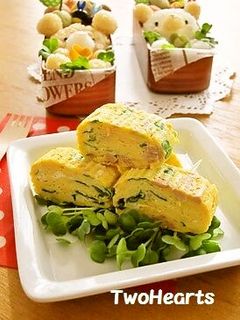 お弁当に❤カイワレとツナマヨの卵焼き-レシピのメイン写真