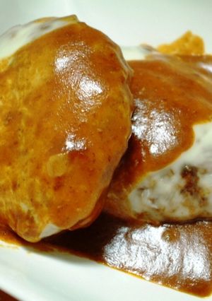 デミグラスハンバーグ☆チーズのせ-レシピのメイン写真
