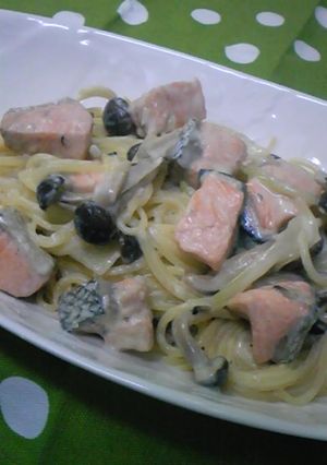 牛乳で簡単!鮭クリームパスタ-レシピのメイン写真