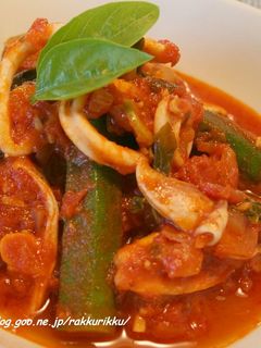 イカのトマト煮込み-レシピのメイン写真