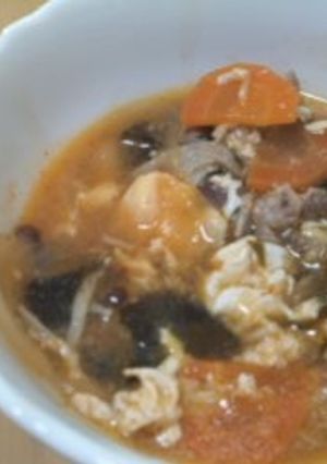 我が家の酸辣湯（サンラータン）-レシピのメイン写真