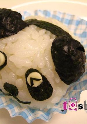 キャラ弁　俵パンダ おにぎり　お弁当♪-レシピのメイン写真