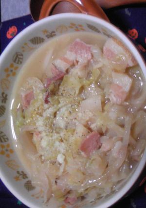 たっぷりキャベツの食べるスープ♪-レシピのメイン写真
