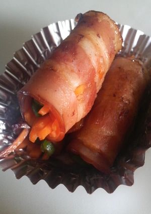 お弁当に☆いんげん人参ベーコン巻き♪-レシピのメイン写真