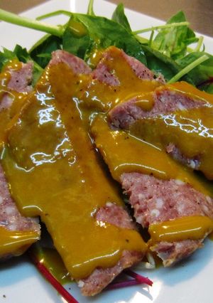鴨ケーゼ大人の蜂蜜マスタードソース-レシピのメイン写真