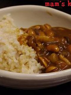 マクロビ風 きのことお豆のカレー-レシピのメイン写真
