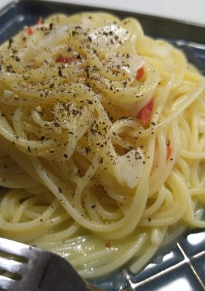 キャンプ向け☆ワンパンで作るアーリオオー-レシピのメイン写真