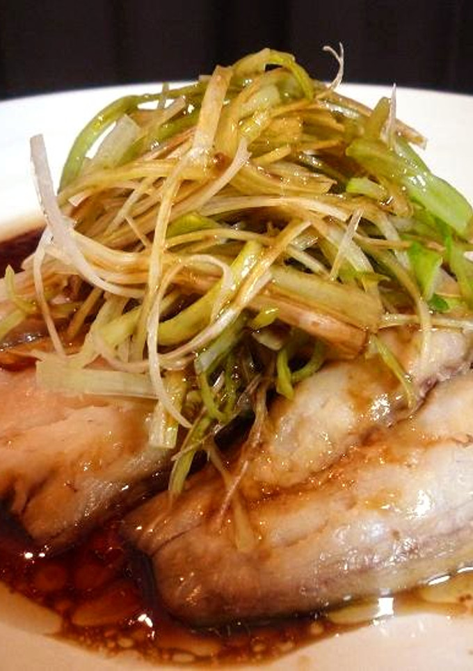 鰆の紹興酒蒸し・中華風ｿｰｽ-レシピのメイン写真