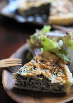 鶏ごぼうときのこの和風キッシュ-レシピのメイン写真
