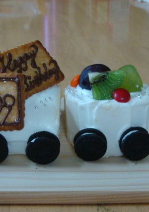 お誕生日♪　電車のケーキ☆-レシピのメイン写真