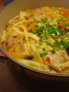 かぼちゃと豚バラのあったか煮込みうどん。-レシピのメイン写真