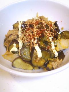 ♥豚なすキムチ丼♥-レシピのメイン写真