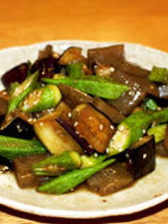 茄子とオクラの炒め物-レシピのメイン写真