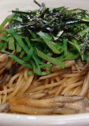 まいたけと青じその和風パスタ-レシピのメイン写真