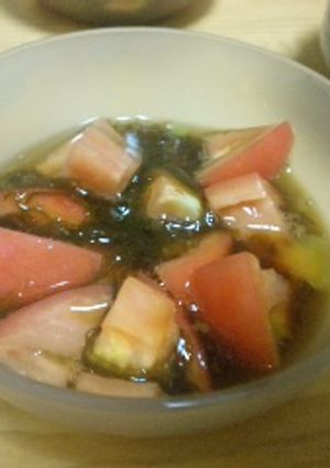 もずくとトマトの☆酢の物☆-レシピのメイン写真