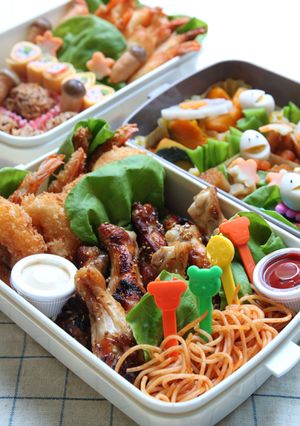 運動会のお弁当　１の段-レシピのメイン写真