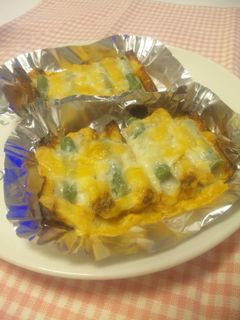 *ちくわとインゲンのチーズ焼き*-レシピのメイン写真