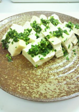 超簡単!!豆腐のねぎねぎ胡麻油がけ-レシピのメイン写真
