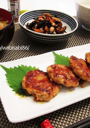 鶏肉と蓮根の甘辛つくね-レシピのメイン写真