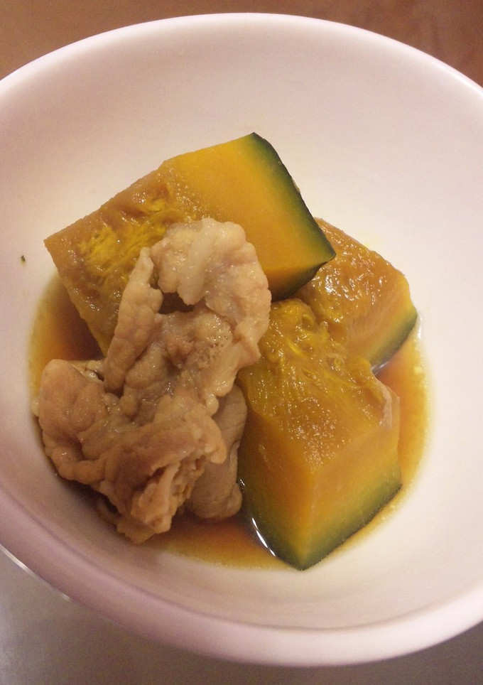 簡単★かぼちゃの煮物with豚肉-レシピのメイン写真