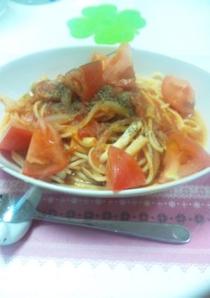 フレッシュトマトのシンプルパスタ-レシピのメイン写真