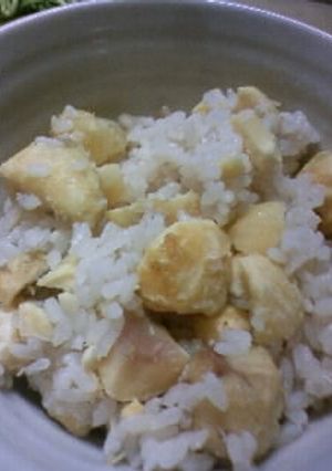 炊飯器で生栗からの「栗ごはん」超簡単！-レシピのメイン写真