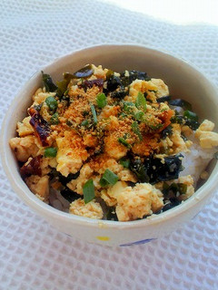青じそ風味の爽やか豆腐丼-レシピのメイン写真